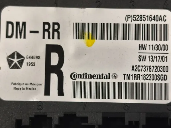 Módulo Porta Maserati Ghibli Direito Traseiro OEM 52851640AC image 7