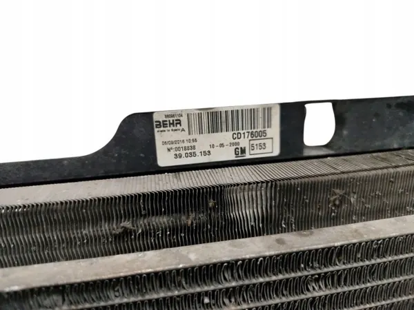 CHŁODNICA WODY KLIMATYZACJI WENTYLATOR OPEL CORSA E 1.4 16V CD176005 image 3
