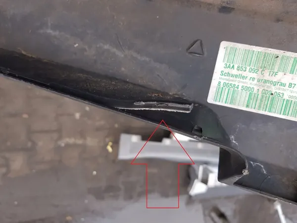 VW PASSAT B7 - RECHTS PROFIEL LK7X 3AA853092C image 7