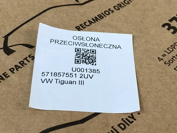 Aurinkosuoja OEM 571857551 VW Tiguan III 571 image 5