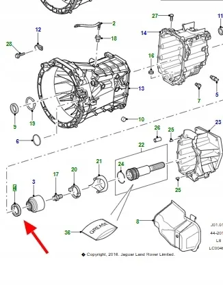 Joint d'arbre de boîte OEM LR0058800 pour Land Rover image 5