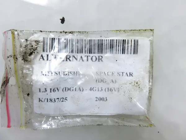 Alternador Mitsubishi Space Star I Lift 1.6 16V MD357744 image 2