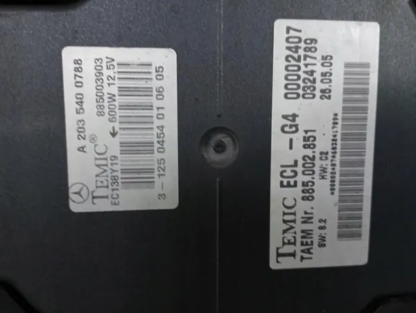 Kylarrubrik MERCEDES CLK W209 2.2 CDI A2035001693 image 4