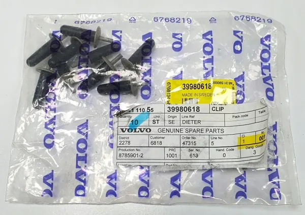 Volvo OE 39980618 Clip para S60 V70 XC70 image 2