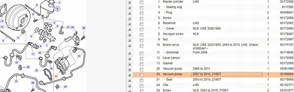Imupumppu SAAB 9-3 Estate 1.9L 2008 OEM 93190660 image 5