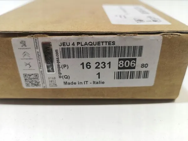 Pastillas de Freno Traseras OE PSA Partner Berlingo 308 image 2