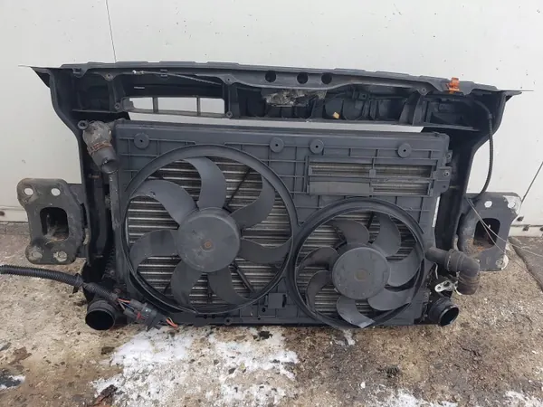 SKODA YETI 5L 09-13r 2.0 TDI PAS PRZEDNI CHŁODNICE WENTYLATORY image 3