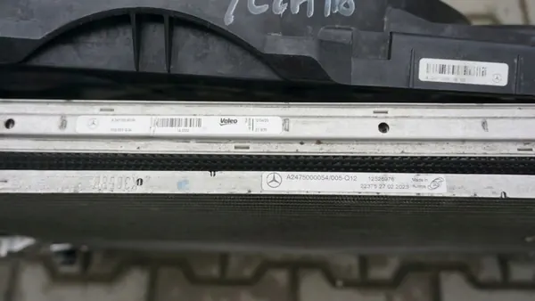 Complete radiator Mercedes W177 W247 A2475000054 image 3