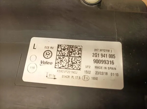 VW POLO VI 2G Front Left Headlight 2G1941005 image 8