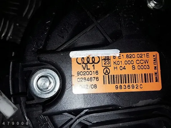 Moteur de souffleur de chauffage Audi A4 B7 2008 9020016 image 3