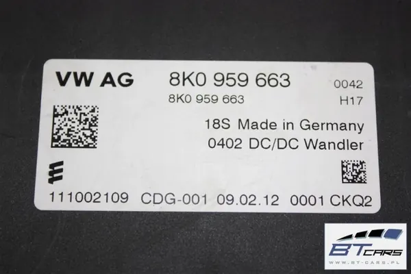 Module de stabilisateur OEM 8K0959663D pour Audi VW image 7