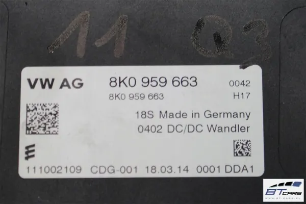 Module de stabilisateur OEM 8K0959663D pour Audi VW image 9
