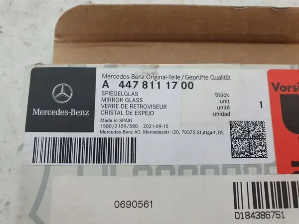 Spegelglasinsats Mercedes Benz W447 Vito MarcoPolo A4478111700 image 6