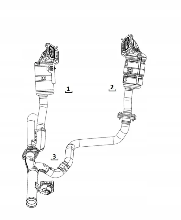 Linker katalysator OEM 68252390AH voor Wrangler image 3