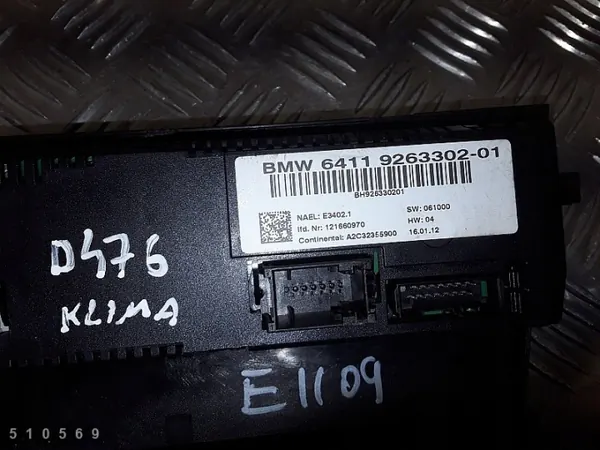 Module de climatisation BMW OEM 6411926330201 - Occasion image 4