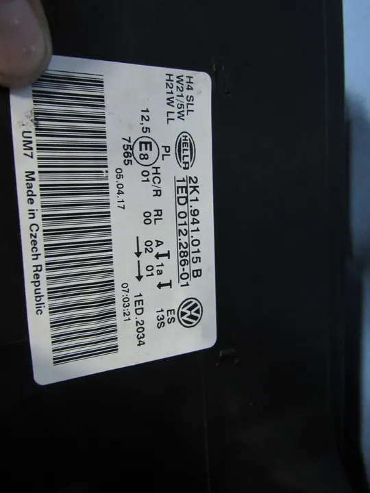 Vasen VW Caddy 2K1 Halogeenivalo image 10