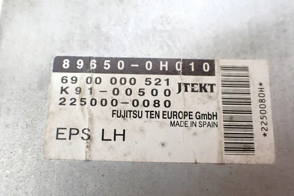 Power Steering Control Module Citroen C1 Peugeot 107 Toyota Aygo image 2