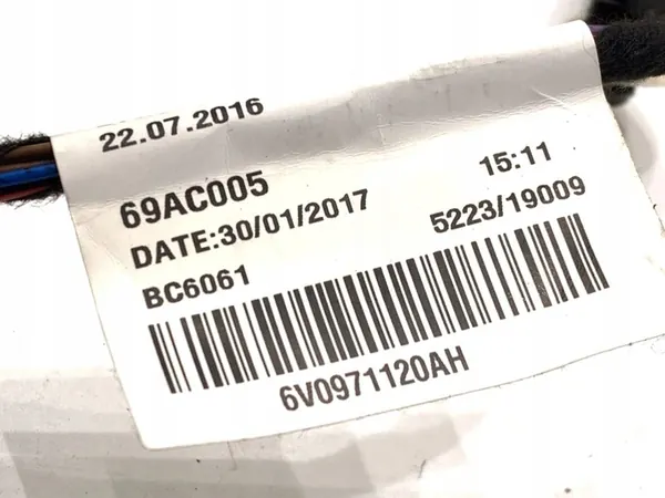 Linker Voorport Kabel Skoda Fabia III 6V0971120AH image 6