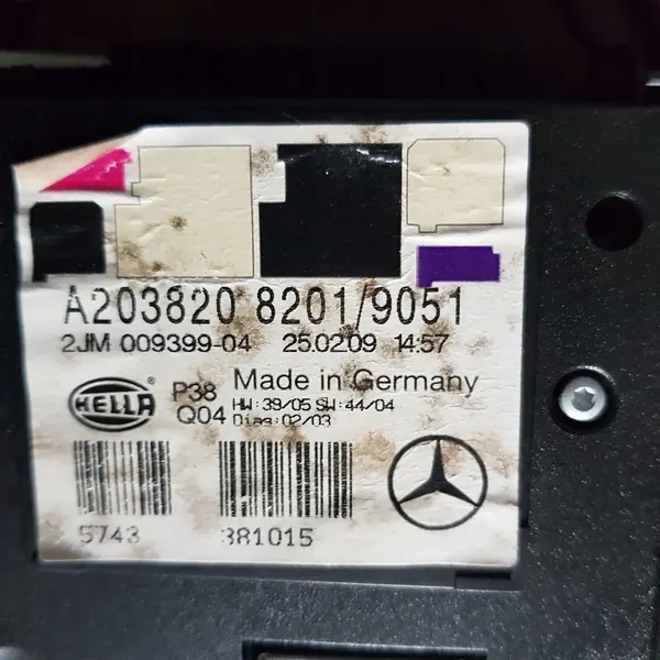 MERCEDES C W203 Interieurverlichting 04-07 Kombi A2038208201 image 3