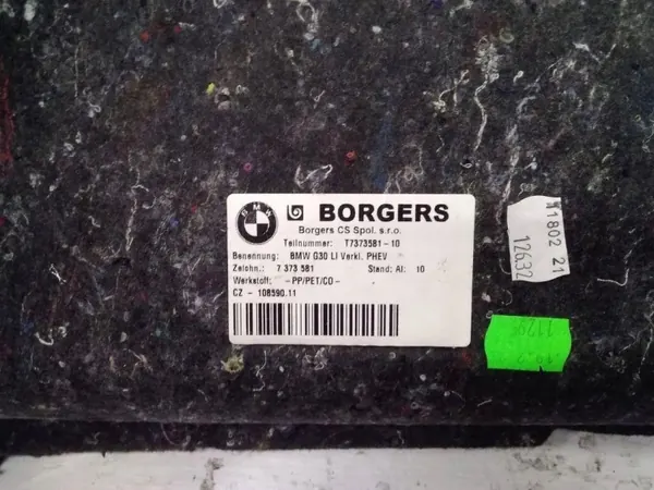 Linke Kofferraumabdeckung OEM 7373581 für BMW 5 G30 2018 image 5