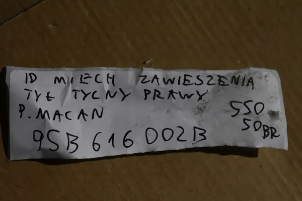 Ressort à air de suspension arrière droit Porsche Macan image 5