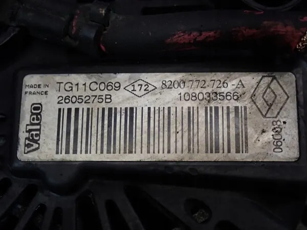 RENAULT MEGANE II 1.5 DCI Vaihtovirtageneraattori 8200772726A image 6
