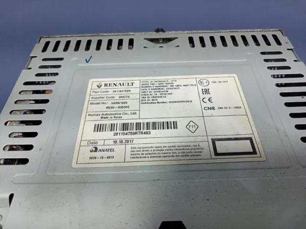 Dacia Lodgy tehdasradio OEM 281154759R AUX/USB:lla image 7