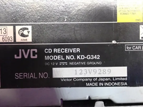 JVC KDG342 Radio OEM Zawada-380030- Citroen C3:lle image 7