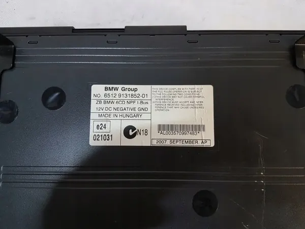 Leitor CD BMW X3 E83 OEM 9131852 - Usado image 5