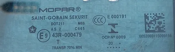 JEEP RENEGADE Fenêtre Triangle Avant Gauche - OEM KCV66CTR599 image 2