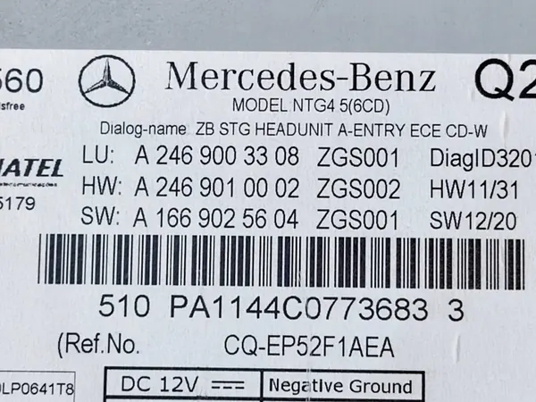 OEM A2469003308 Navigointiradion Paneeli Mercedes A-Luokka image 10
