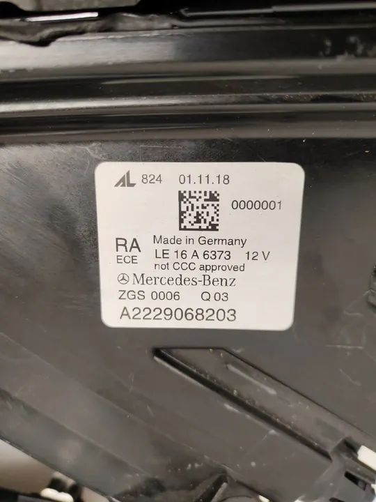 VOLLEDIGE MULTIBEAM VOORLAMP MERCEDES S-KLASSE W222 A2229068203 image 6