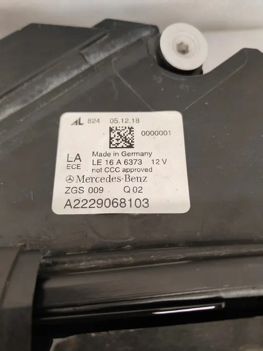 VOLLEDIGE MULTIBEAM VOORLAMP MERCEDES S-KLASSE W222 A2229068203 image 9