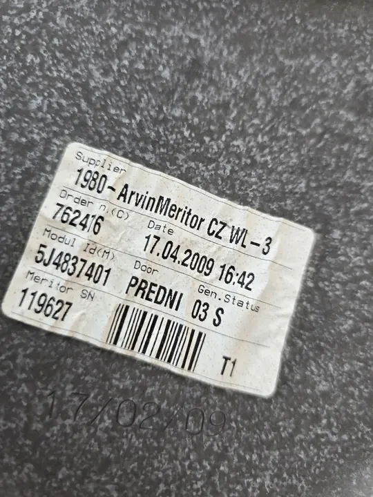 Elevador de vidro dianteiro esquerdo Skoda Fabia II image 2