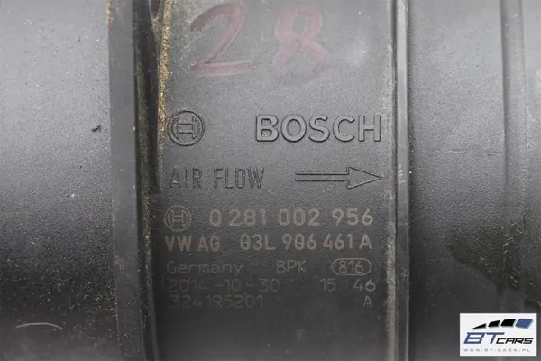 VW Audi Luftmassmätare OEM 03L906461A Begagnad image 10