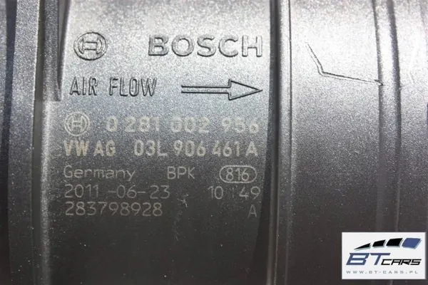 VW Audi Luftmassmätare OEM 03L906461A Begagnad image 7