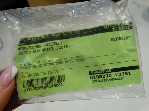 Iniettore Fiat Ducato 2.3 Iveco 504389548 image 7