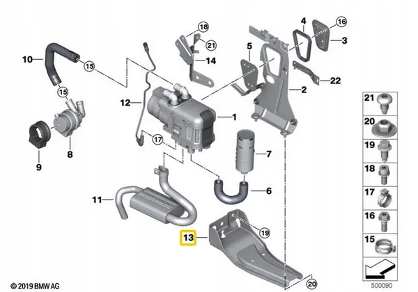 Kiinnitystuki OEM 9367270 BMW X3 G01 X4 G02 image 4