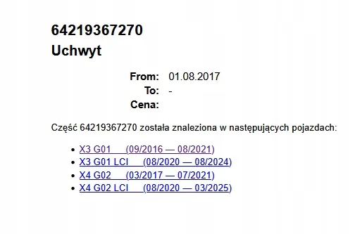 Kiinnitystuki OEM 9367270 BMW X3 G01 X4 G02 image 5