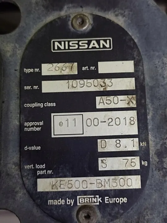 Barre de remorquage OEM FROST_3-127123-HAK HOLOWNICZY Nissan Almera image 10