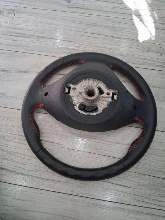 Lederlenkrad OEM 62560150D Rote Naht image 7