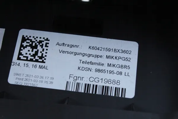 Leer armsteun OEM 9865195 Merino Schwarz BMW image 5