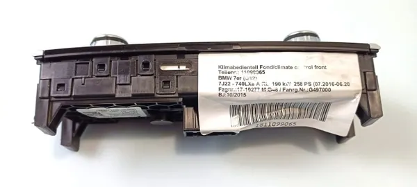 Ilmastointipaneeli BMW 7 G11 G12 OEM 64119399333 image 5