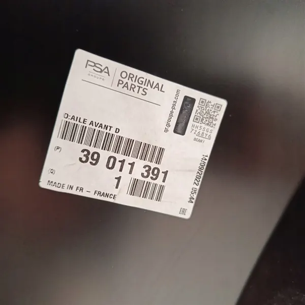 Parafango anteriore destro Opel Astra K 39011391 image 7