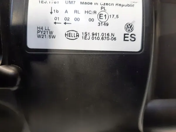 VW UP Oikea Ajovalo UUSI 1S1941016N 1EJ010670 image 4