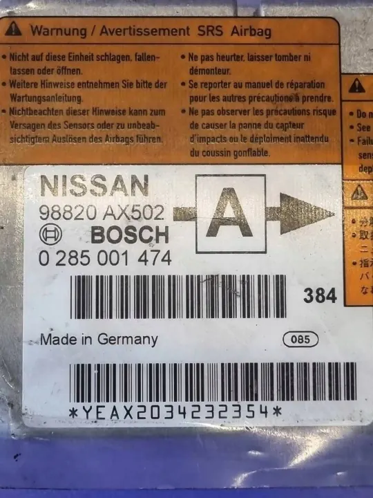 Módulo Airbag Nissan OEM 0285001474 para Micra K12 image 3