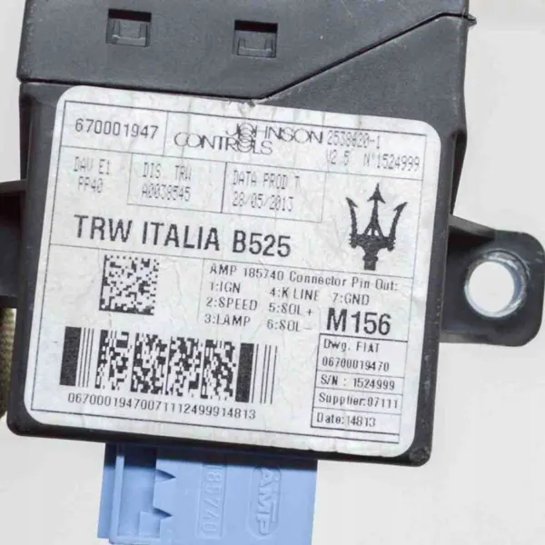Unité de Commande Direction Assistée Maserati OE OEM 25386201 image 6