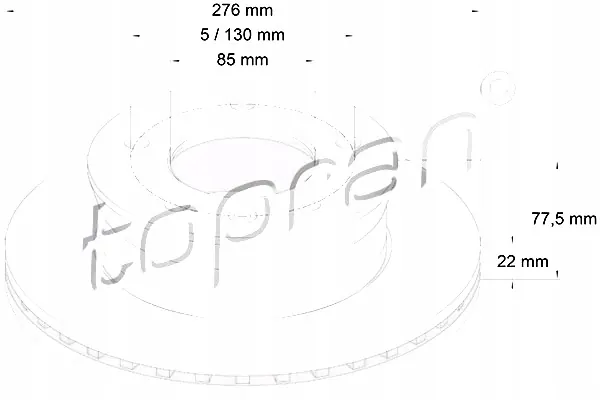 Topran Remschijf image 6