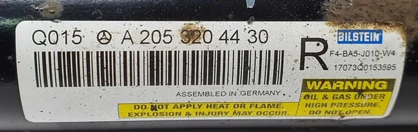 AMMORTIZZATORE POSTERIORE MERCEDES C-KLASA W205 4-MATIC A2053204430 image 5