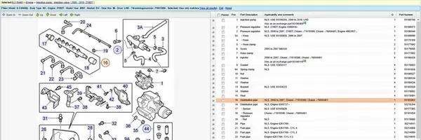 Rampe de carburant SAAB 9-3 Estate 1.9L 2006 OEM 93185802 image 6